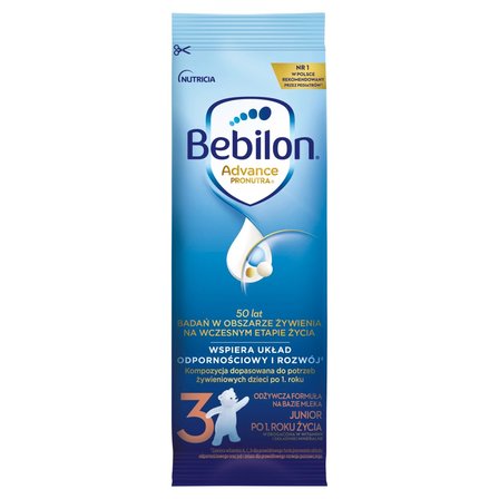 Bebilon 3 Advance Pronutra Junior Odżywcza formuła na bazie mleka po 1. roku życia 29,4 g (1)