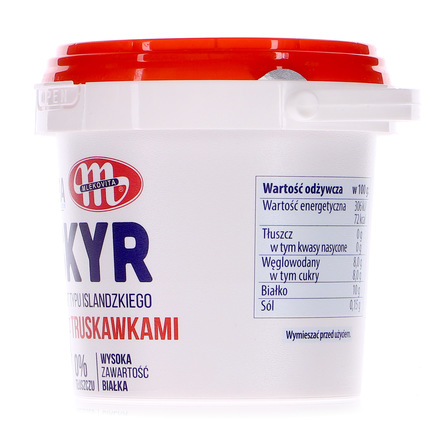 Mlekovita skyr jogurt typu islandzkiego z truskawkami 500g (2)