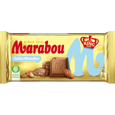 Marabou Czekolada mleczna z solonym migdałem 220 g (1)