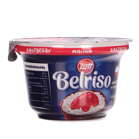Zott Belriso Deser mleczny z ryżem i sosem - malina ,wiśnia 200 g (5)