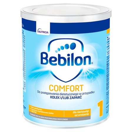 Bebilon Comfort 1 Żywność specjalnego przeznaczenia medycznego dla niemowląt od urodzenia 400 g (1)