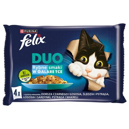 Felix Duo Karma dla kotów rybne smaki w galaretce 340 g (4 x 85 g) (2)