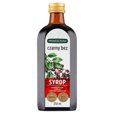 Premium Rosa Syrop czarny bez 250 ml (1)