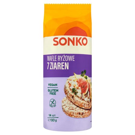 Sonko Wafle 7 ziaren z ryżem dzikim 130 g (14 sztuk) (1)