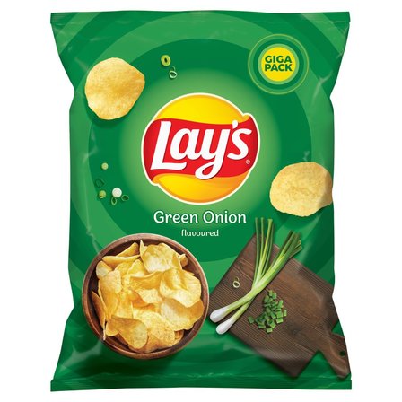 Lay's Chipsy ziemniaczane o smaku zielonej cebulki 250 g (1)