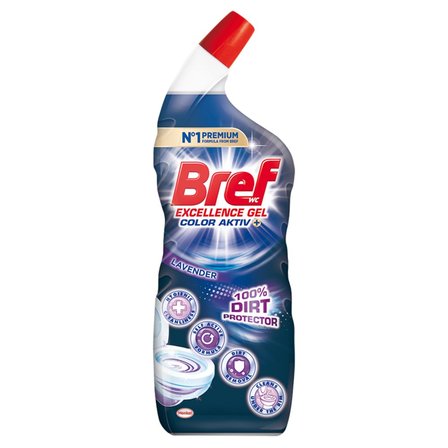 Bref WC Excellence Gel Color Aktiv+ Lavender Środek czyszczący do WC 700 ml (1)