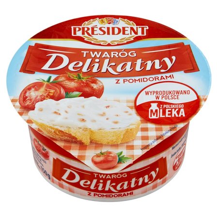 Président Twaróg Delikatny z pomidorami 150 g (2)