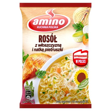 Amino Zupa błyskawiczna rosół z włoszczyzną i natką pietruszki 59 g (1)