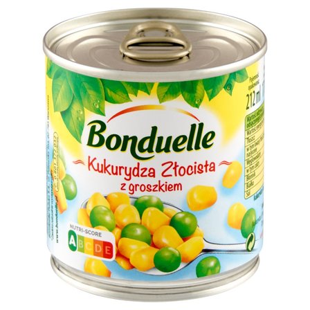 Bonduelle Kukurydza Złocista z groszkiem 170 g (2)