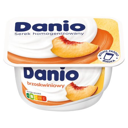 Danio Serek homogenizowany brzoskwiniowy 130 g (1)