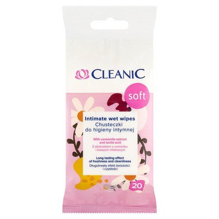 Cleanic Soft Chusteczki do higieny intymnej 20 sztuk (1)