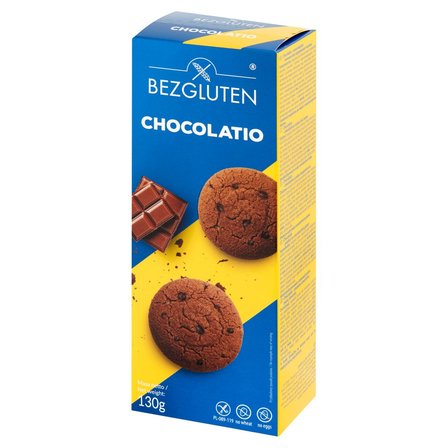 Bezgluten Chocolatio Ciastka czekoladowe 130 g (2)