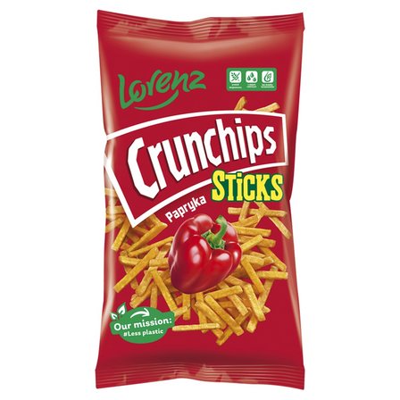 Crunchips Sticks Chipsy ziemniaczane o smaku papryka 70 g (1)
