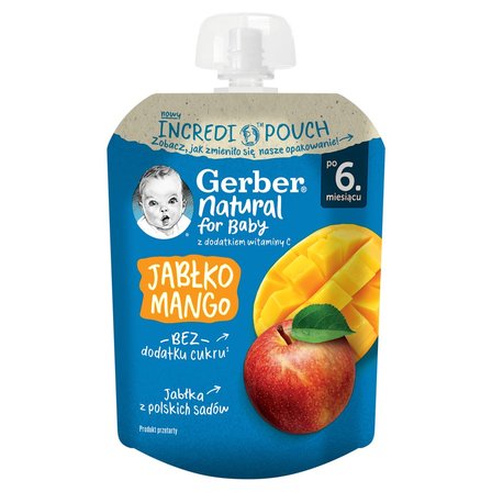 Gerber Jabłko mango po 6. miesiącu 80 g (1)