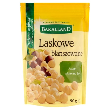 Bakalland Orzechy laskowe blanszowane prażone 90 g (1)