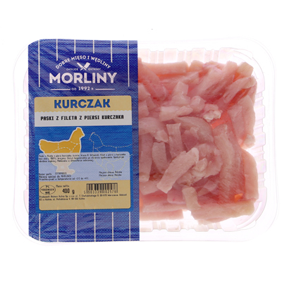 MORLINY PASKI Z FILETA Z PIERSI KURCZAKA 400G (1)