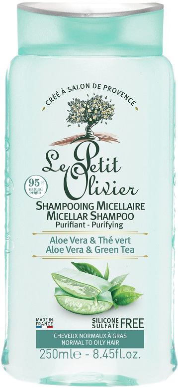 Le Petit Olivier szampon micelarny włosy normalne Aloe Vera 250 ml (1)