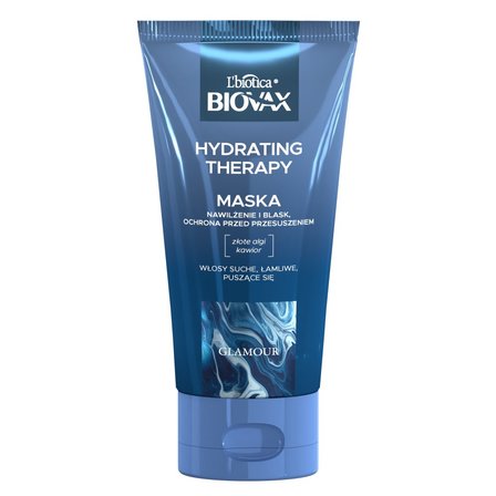 L'biotica Biovax Glamour Hydrating Therapy maska do włosów 150 ml (1)