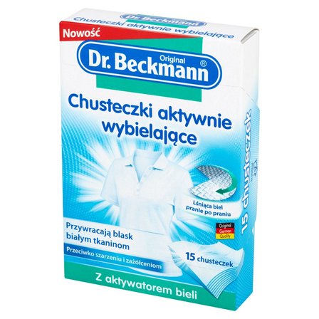 Dr. Beckmann Chusteczki aktywnie wybielające 15 sztuk (1)