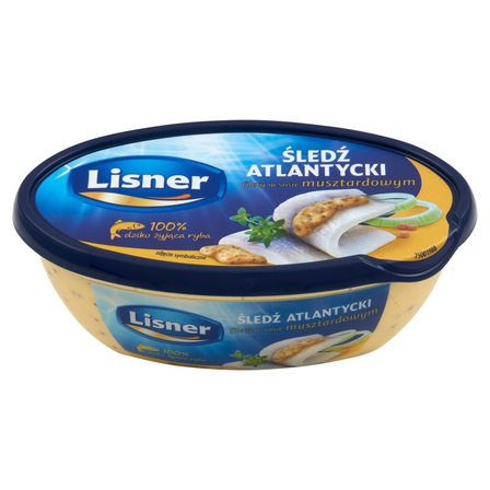 Lisner Śledź atlantycki filety w sosie musztardowym 160 g (2)