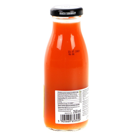 Bracia Sadownicy Sok tłoczone jabłko z marchewką 250 ml (5)