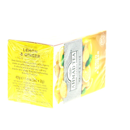 AHMAD TEA HERBATA LEMON & GINGER  40G (4)