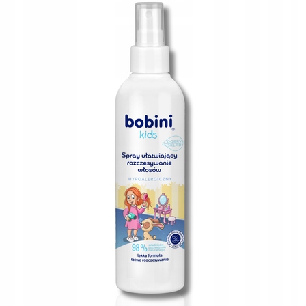 Bobini spray ułatwiający rozczesywanie włosów dla dzieci 1+ truskawka 200ml (1)