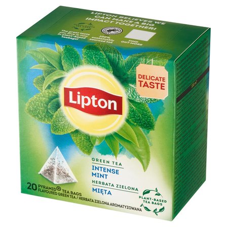 Lipton Herbata zielona aromatyzowana mięta 32 g (20 torebek) (3)