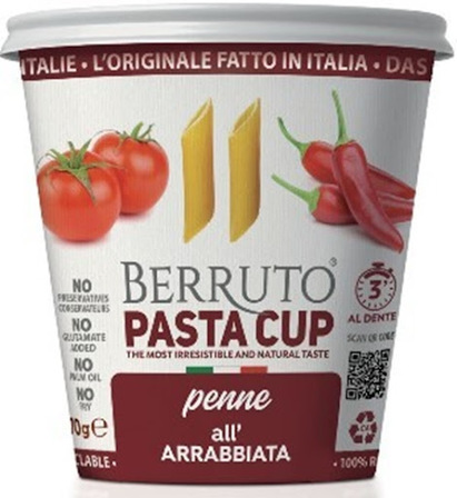 Pasta Cup Penne all'Arrabbiata - makaron w sosie pomidorowym z chilli 70g (1)