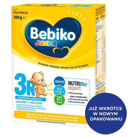 Bebiko Junior 3R Odżywcza formuła na bazie mleka dla dzieci powyżej 1. roku życia 350 g (2)