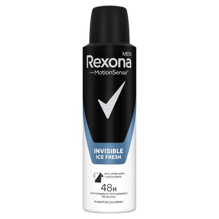 Rexona Men Invisible Ice Fresh Antyperspirant w aerozolu 150 ml (1)