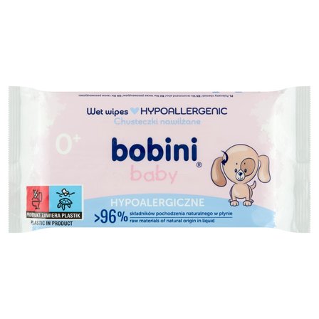 bobini Baby Chusteczki nawilżane hypoalergiczne 60 sztuk (1)