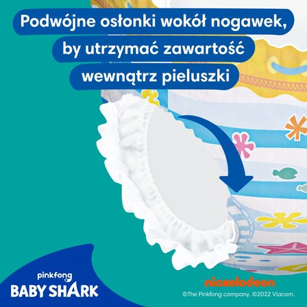 Pampers Splashers Baby Shark, 4, 11 Jednorazowe pieluchomajtki do pływania 9kg - 15kg (2)