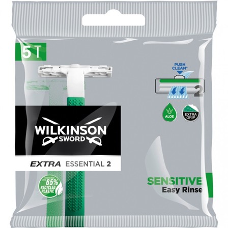 Wilkinson Extra 2 Essential Sensitive - Jednorazowe maszynki - 5 sztuk, 7 Szt. (1)