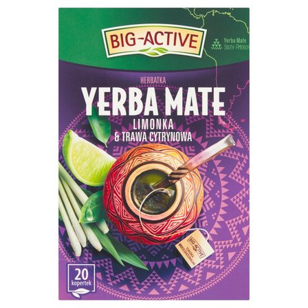 Big-Active Herbatka Yerba Mate limonka & trawa cytrynowa 30 g (20 x 1,5 g) (1)