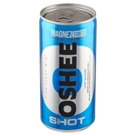 Oshee Shot Magnez Forte Suplement diety napój niegazowany o smaku guawy i maliny 200 ml (2)