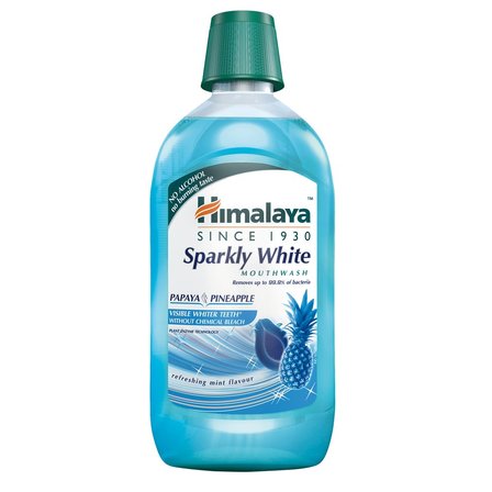 Himalaya Wybielający płyn do płukania jamy ustnej Sparkly White 450 ml (1)