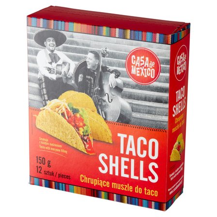 Casa de Mexico Chrupiące muszle do taco 150 g (12 sztuk) (3)