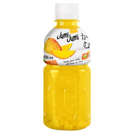 JumiJumi Napój mango z kawałkami galaretki kokosowej nata de coco 320 ml (1)