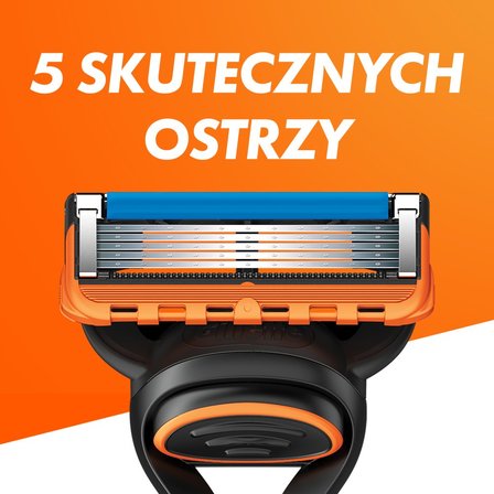 Gillette Fusion5 Maszynka do golenia dla mężczyzn, 1 maszynka, 2 ostrza wymienne (3)