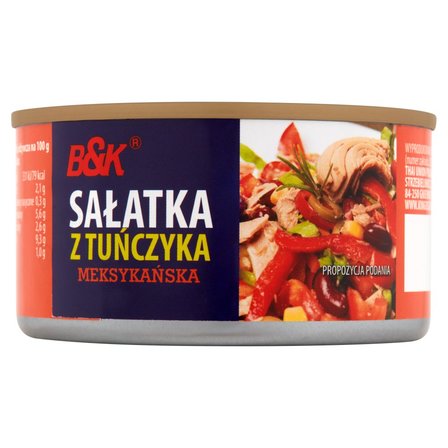 B&K Sałatka z tuńczyka meksykańska 185 g (1)