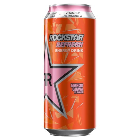 Rockstar Refresh Gazowany napój energetyzujący o smaku mango i gujawy 500 ml (1)