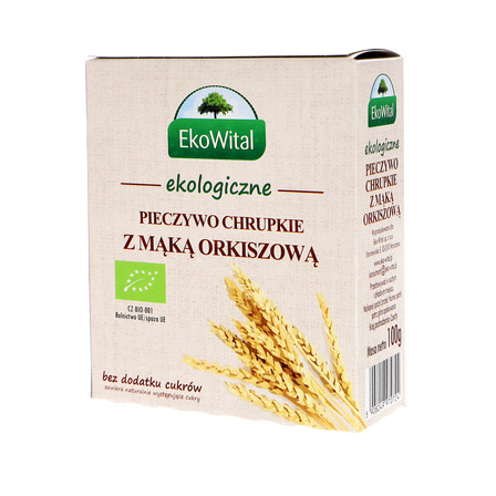 EKOWITAL EKOLOGICZNE PIECZYWO CHRUPKIE Z MĄKĄ ORKISZOWĄ 100G (7)