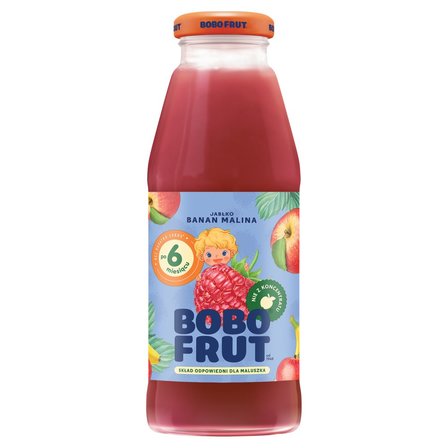 Bobo Frut Nektar owocowy jabłko banan malina po 6 miesiącu 300 ml (1)