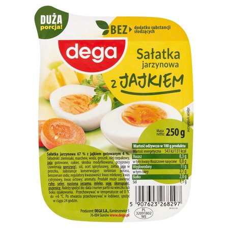 dega Sałatka jarzynowa z jajkiem 250 g (1)