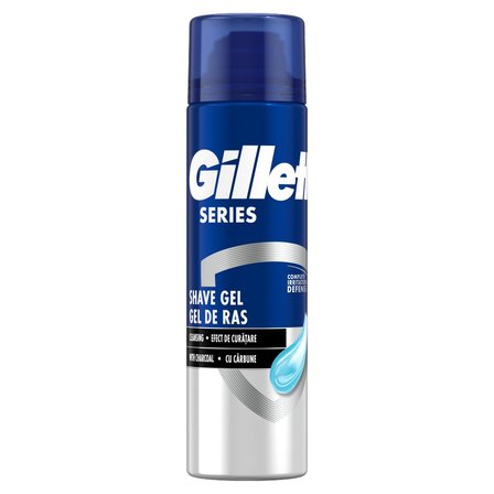 Gillette Series Oczyszczający żel do golenia z węglem aktywnym, 200 ml (1)