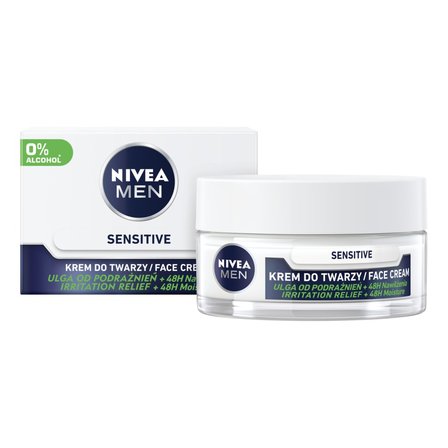 Nivea MEN Sensitive Łagodzący krem nawilżający do twarzy dla mężczyzn 50 ml (2)