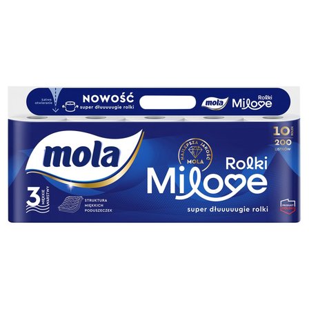 Mola Papier toaletowy rolki milove 10 rolek (1)