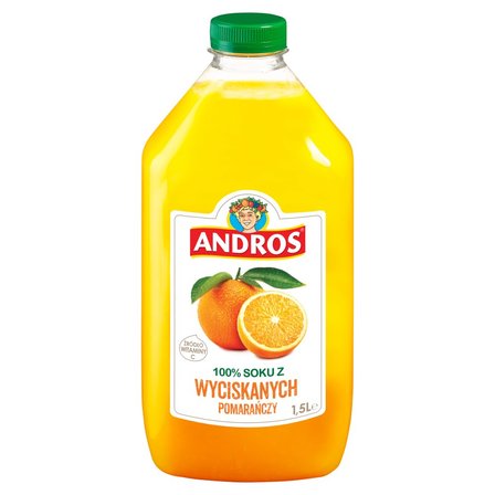 Andros 100 % soku z wyciskanych pomarańczy 1,5 l (1)