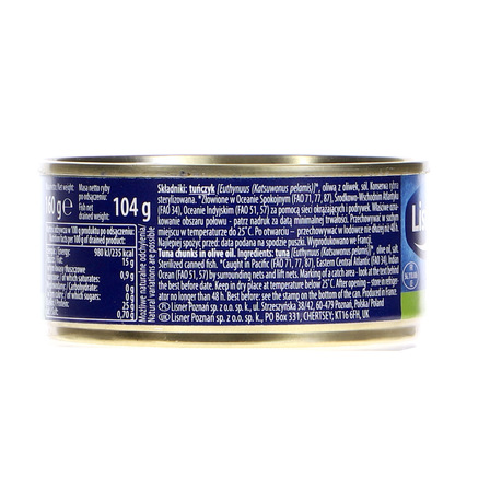 Lisner Tuńczyk w kawałkach w oliwie z oliwek 160 g (5)